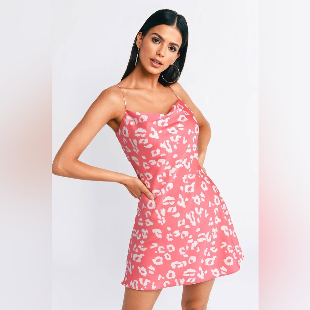 Cotton Candy LA pink cheetah dress